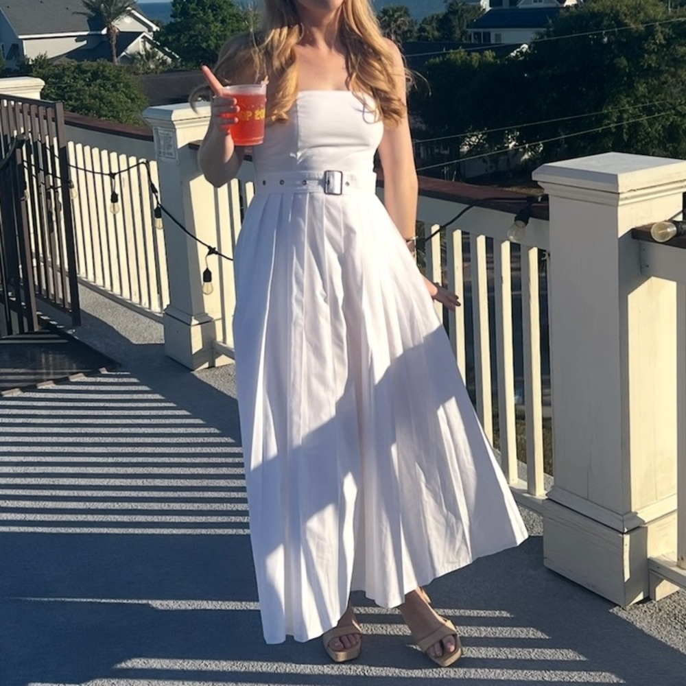 A New Day belted midi dress